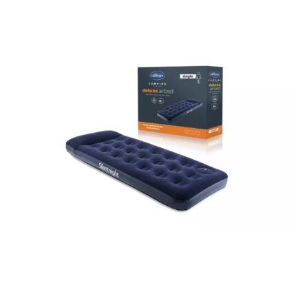 Silentnight Single Airbed with Built-In Foot Pump & Pillow – 185cm